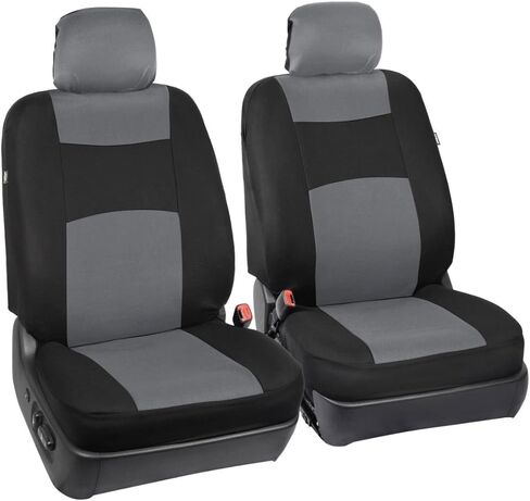 BDK PolyPro Car Seat Covers, Full Set – Front and Rear Split Bench Protection, Includes 4PC Vibrant Metallic Floor Mats, Easy to Install, Fits Most Auto Truck Van SUV in Saudi Arabia