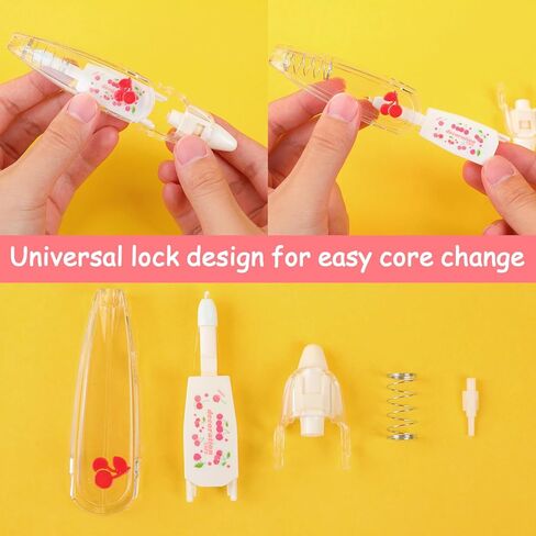 Pocket Tape Pen,DIY Cute Animals Press Type Decorative Pen,New Creative Cartoon Pattern Decorative Tape, DIY Lace Decoration Tape Pen,Cute Scrapbooking Diary Decorative Correction Tapes (6 pcs) in Kuwait