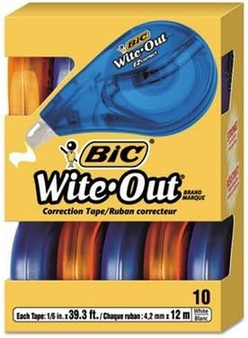 Wite-Out EZ Correct Correction Tape, Non-Refillable, 1/6" x 472", 10/Box in Saudi Arabia