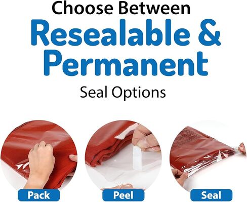 Poly Bags with Suffocation Warning -Self Sealing Clear Poly Bags for Clothing, shipping and Fba - 6x9" - Pack of 100 - Ideal for Retail Packaging. in Saudi Arabia
