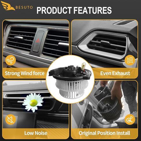 محرك منفاخ سخان HVAC متوافق مع تويوتا - بريوس (2001-2009) - يستبدل 87130-47091 87103-47020 75774 3010092 PM9249 700153 in Kuwait