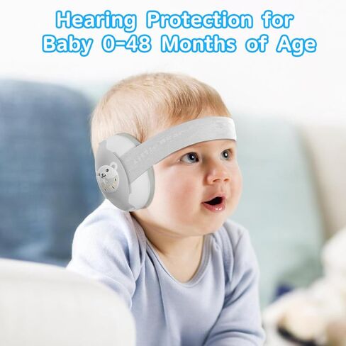 كمامات أذن للأطفال، سماعة رأس 2 في 1 بخاصية إلغاء الضوضاء، حماية السمع للأطفال من عمر 0 ​​إلى 48 شهرًا، عصابة رأس قابلة للتعديل وشريطين ناعمين غير قابلين للانزلاق، ارتداء مزدوج للنوم والسفر والأنشطة الخارجية in Kuwait