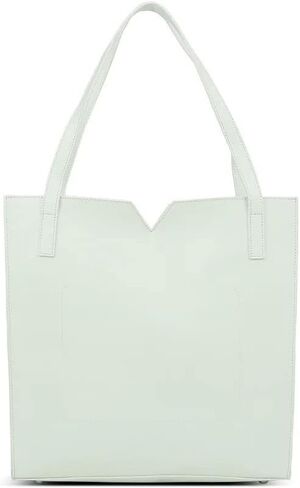 Pixie Mood ALICIA-TOTE-II-BLPB-OS Top Notched Soft Pebbled Exterior Recycled Vegan Leather Tote and Crossbody Bag, Black in Saudi Arabia