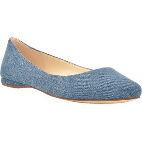 Nine West Women's Speakup Ballet Flat, Dark Blue Tweed 406, 6