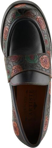 Spring Step L'Artiste Rivoire Women's Floral Loafer - Handpainted Flowers, Artisanal & Comfortable Slip-On Shoes in Saudi Arabia