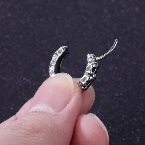 Gothic Dragon/Sword/Skull/Scorpion/Octopus Stud Earrings Ear Cuff Retro Punk Rock Earrings for Men Women Stainless Steel Dangle Drop Earrings Jewelry Gifts in Kuwait