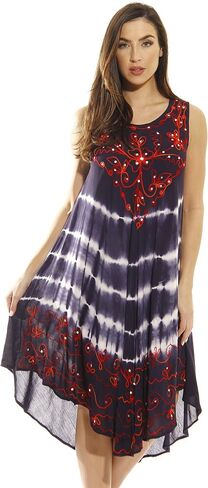 Riviera Sun Plus Size Summer Dresses Swimsuit Cover Up Flag Dresses in Kuwait