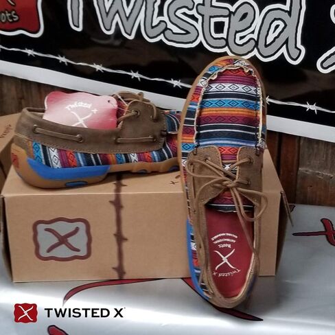 Twisted X Women's Boat Shoe Driving Moc, Dust, 7(M) in Saudi Arabia