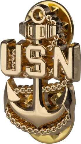 United States Navy USN CPO Chief Petty Officer 1" Lapel Pin in Saudi Arabia