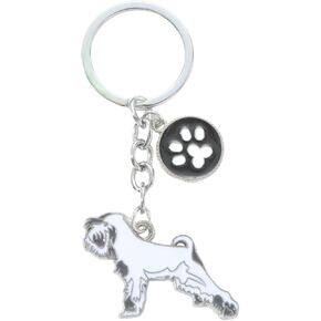 HDKUW Dog Keychain Gift,Large Dog Memorial Collar Charm for Birthday Holiday Gifts,Puppy Metal Pet ID Tags