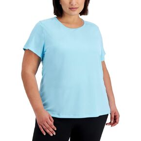 Women's Birdseye Mesh T Shirt Blue Size 2X