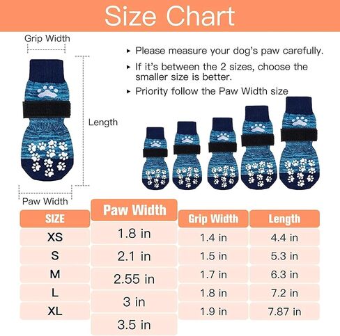 EXPAWLORER 6Pcs Anti-Slip Dog Socks to Prevent Licking Paws,Dog Shoes for Hot Pavement,Dog Booties Traction Control on Hardwood Floor,Boots & Paw Protectors, for Puppy Small Medium Large Senior Dogs in Saudi Arabia