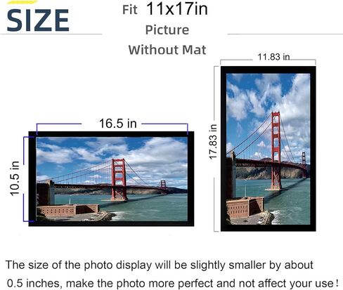 LUCKYLIFE 5x7 Picture Frame, Black Picture Frames for Wall and Tabletop, Pack of 1 in Saudi Arabia