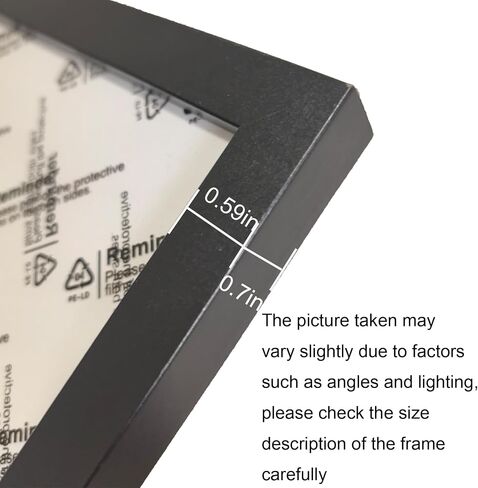 LUCKYLIFE 5x7 Picture Frame, Black Picture Frames for Wall and Tabletop, Pack of 1 in Saudi Arabia