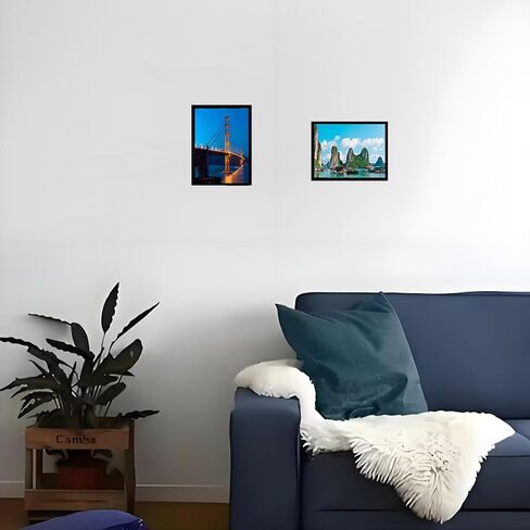 LUCKYLIFE 5x7 Picture Frame, Black Picture Frames for Wall and Tabletop, Pack of 1 in Saudi Arabia