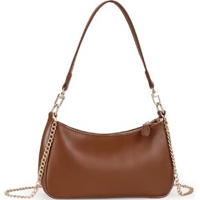 WantGor Clutch Tote Handbags, Shoulder Purse for Women Crossbody Bags Mini Hobo Bag Retro Vegan Leather Trendy Handbag