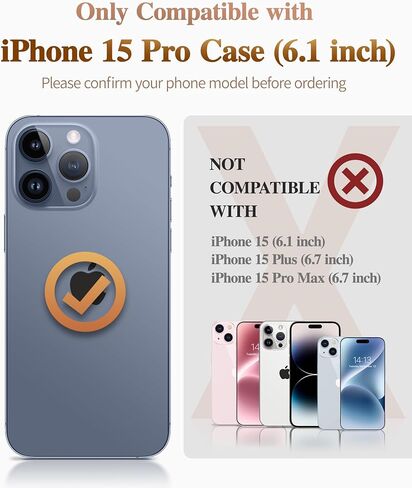 حافظة GVIEWIN رخام لهاتف iPhone 15، مع واقي شاشة وواقي عدسة الكاميرا، [حماية من السقوط بدرجة عسكرية 10 أقدام] غطاء هاتف نحيف من مادة TPU للنساء لهاتف iPhone 15 6.1 بوصة 2023 (ساكورا متدفق/وردي) in Kuwait