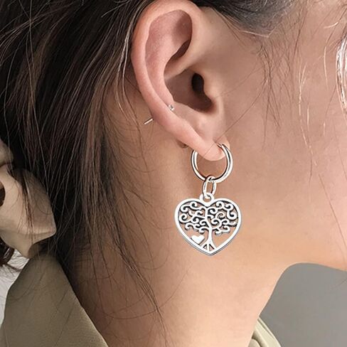 BronaGrand 50pcs Antique Silver Double Heart Charms Pendants Alloy Love Heart Charm Heart Bead Charms for DIY Jewelry Earrings Necklace Bracelet Making and Crafting Accessory in Kuwait