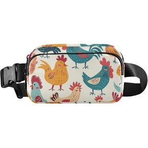 Fanny Pack for Women Men, Cute Chicken Belt Bag Waist Pack Crossbody Bag Bum Bag with Adjustable Strap