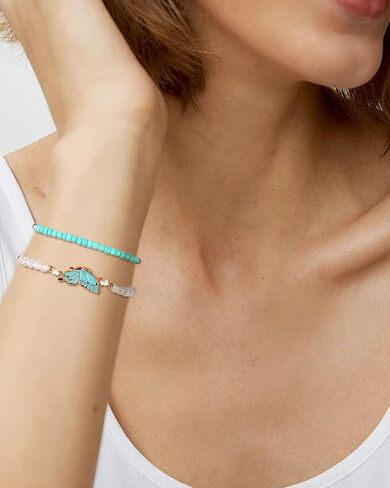MJartoria BFF أساور ل2-فراشة مطابقة الأساور مجموعة من 4 حبلا قابل للتعديل أفضل أصدقاء سوار الصداقة أساور مجوهرات هدايا للفتيات في سن المراهقة النساء الأزواج in Saudi Arabia