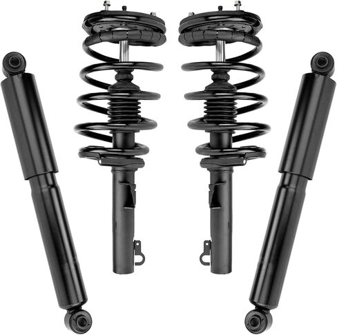 TRQ 4 Piece Front & Rear Shock Absorber w/Strut Assembly Kit for 2012-2015 Honda Civic 4-door sedan in Kuwait
