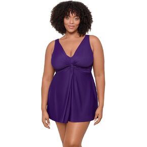 ملابس سباحة نسائية من Miraclesuit بالإضافة إلى نقطة دبوس Marais للتحكم في البطن ورقبة على شكل حرف V وكوب ناعم قطعة واحدة