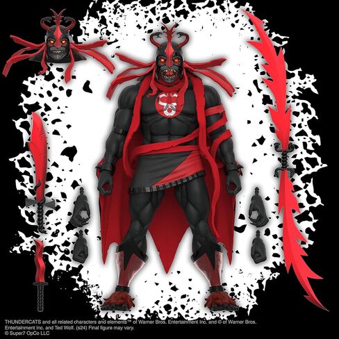 Super7 ULTIMATES! Thundercats Pumm-Ra - 7" Thundercats Action Figure with Accessories Classic Cartoon Collectibles and Retro Toys in Kuwait