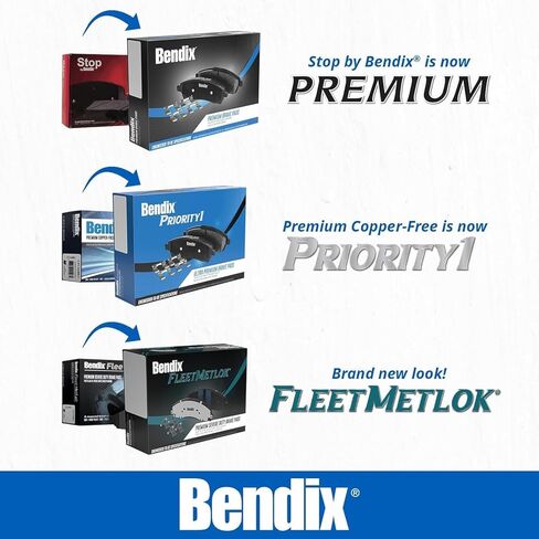 Bendix Priority 1 Ceramic Rear Disc Brake Pad Set for Cadillac CTS 2007-2006, SRX 2009-2004, STS 2010-2006 - (CFC1020) in Saudi Arabia