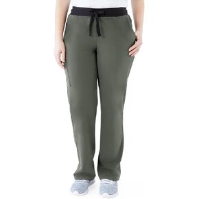 ave. Unisex Clinton Straight Leg Six Pocket Cargo Scrub Pant in Navy, S Petite