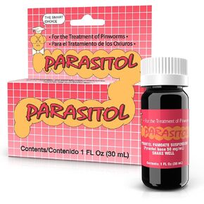 Parasitol Pinworm Dewormer for Humans, 1 fl oz (1 Pack) – Pyrantel Pamoate Medicine for Effective Deworming Treatment in Adults