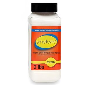 SMELLEZE Ostomy Bag Smell Removal Deodorizer: 2 lb. Granules Eliminate Embarrassing Ostomy, Colostomy, Stoma & Ileostomy Odor