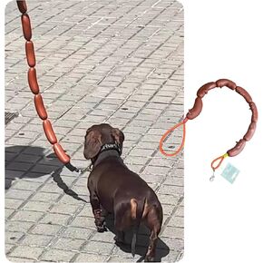 Hot Dog Leash - Cute Sausage Leash for Small Dogs, Puppies, and Cats - Perfect for Dachshunds, Corgis, Wiener Dogs, Fun Hotdog Walking Accessory