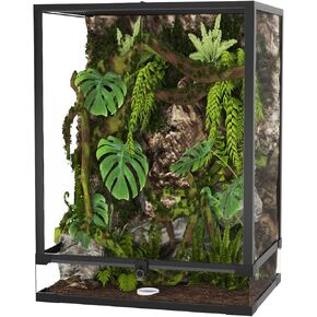 34 جالون الزواحف الزجاجية الطول terrarium ، 24 "× 18" × 18 "مع دبابة الزواحف الطويلة الشاشة الطوي