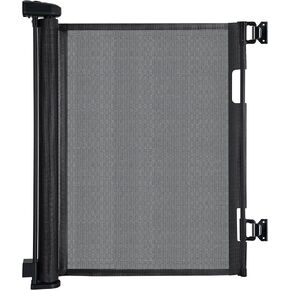 150" Retractable Baby Gates for Large Openings, Stairs, Hallways and Doorways, 34" Tall Extra Wide Dog Gates, Pet Gates, Indoor/Outdoor Use, Black