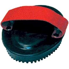 222745 Web Handled Rubber Curry Comb for Horses Black