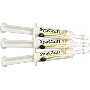 SynChill AF Calming Gel for Nervous Horses - Single Serving - Advanced Formula with L-Theanine, Increased Potency, 100% Natural Supplement, Disposition & Confidence Support for Horses - 3 Pack