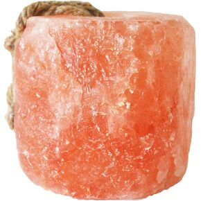 Himalayan Pink Salt Block for Horses,Natural Mineral Salt Block on Rope Himalayan Rock Deer Salt Lick for Horses Deer Cattle Sheep and Other Livestock (1 Pcs,2.4-3.3 lbs)