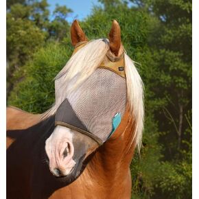 Fly Masks for Horses, Standard No-Ear Flymask, 70% Uv-Block, Breathable Fly Mask for Equines, Durable, Comfortable Fit for All-Day Protection, Horse Size