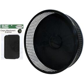 Silent Runner Pro | Sugar Glider Exercise Wheel (Black with Attachment)