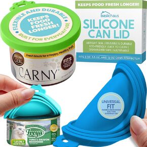 Cat Food Can Covers Lids - Universal Size Can Lid - Cat Food Top - Dog Food Can Covers Lids - Cat Food Lid Covers - Cat Can Lids - Silicone Can Cover - Can Cap - 3 Piece Set
