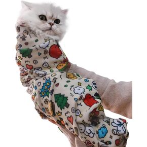 27.6" Cat Grooming Wrap Cat Wrap for Cutting Nails Cat Restraint for Nail Clipping Cat Swaddle Wrap Cat Burrito Wrap L(Within 15lbs) Anti-Scratch Anti-Escape Multifunctional Pet Tool