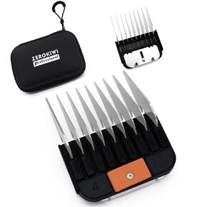 Professional A5 Style Animal Clipper Stainless Steel Colord Colored Guade Guide Combins ، 1/8 "-1" متوافق مع سلسلة Wahl KM Series Oster A5 ANDIS Detachable Blade Peters (#4-1/2 ")