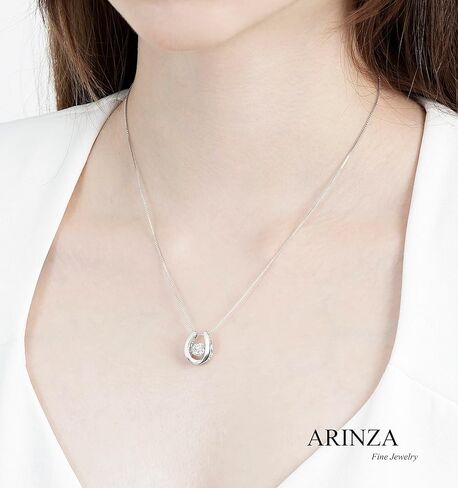 Heart Necklaces for Women Sterling Silver Dancing Diamond Cubic Zirconia CZ pendant, Anniversary Birthday Jewelry Gifts for Wife/Mom/Women/Sister/Daughter in Saudi Arabia