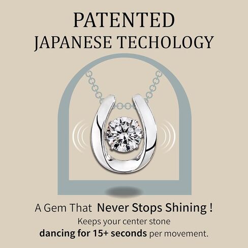Heart Necklaces for Women Sterling Silver Dancing Diamond Cubic Zirconia CZ pendant, Anniversary Birthday Jewelry Gifts for Wife/Mom/Women/Sister/Daughter in Saudi Arabia
