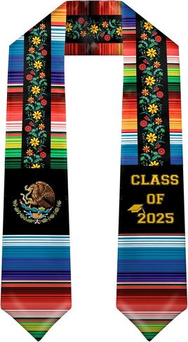HSELOGI Mexican Graduation Stole Class of 2024,Mexican Sarape Graduation Sash Scarf,Gift for Graduation's Day 72" Long in Kuwait