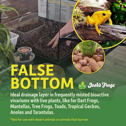 Josh's Frogs False Bottom - Leca موسع الحصى الطينية (5 كوارت) in Kuwait