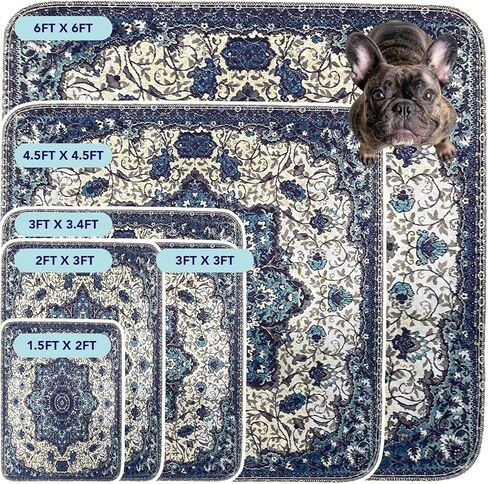 Washable Pee Pads for Dogs - Super Absorbent Reusable Puppy Training Pads - 100% Waterproof, Leak-Proof & Non-Slip Whelping Pads for Pet Housebreaking in Kuwait