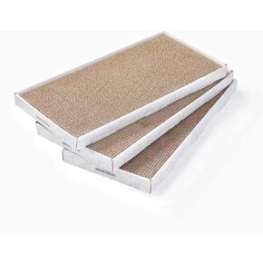 PACT CATTERBOARD SCRATCHER PAST POST: SMARTBEAN 3PCS CAT CATBOARD ، CAT SCRATCH POST ، CAT POST ، تصميم مزدوج للحياة المزدوجة ...