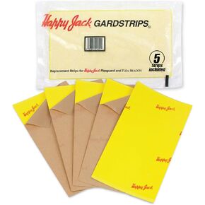 Happy Jack Gardstrips Replacement Glue Pads for Flea Traps, Attracts & Traps Indoor Fleas, Breaks Breeding Cycle, Safe, Fast, Clean, Easy Way to Kill Pests, USA 5 pk