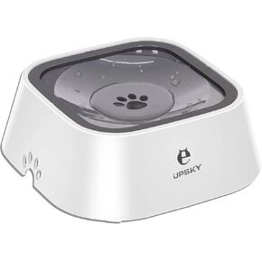 UPSKY Dog Bowl Dog Water Bowl No Spill Pet Water Bowl No Drip Slow Water Feeder Dog Bowl No-Slip Pet Water Dispenser 35oz Slow Drinking Bowl for Dogs and Cats